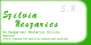 szilvia meszarics business card